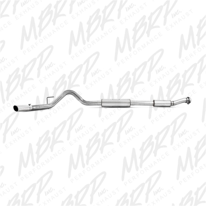 MBRP 11-13 Ford F150 SVT Raptor 6.2L EC-SB/CC-SB 3.5in Cat Back Single Exit Alum Exhaust System