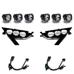 Baja Designs Polaris S1 Triple LED Headlight Kit - Polaris 2020-24 RZR Pro XP; 2024 RZR Pro R/Turbo R Baja Designs