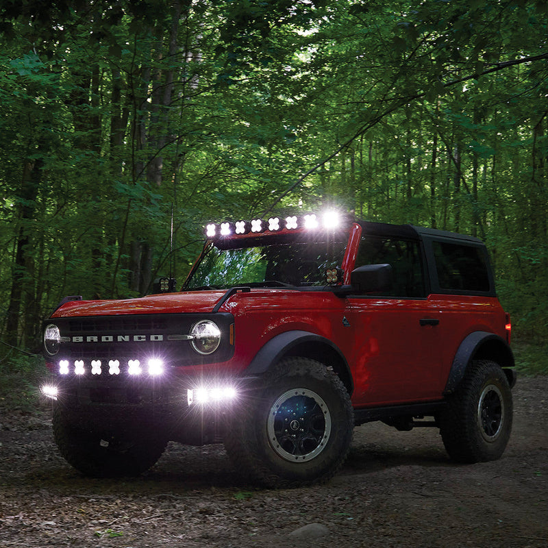 Baja Designs 6XL Linkable Bumper Light Kit- w/ OEM Steel Bumper I '21- Current Ford Bronco