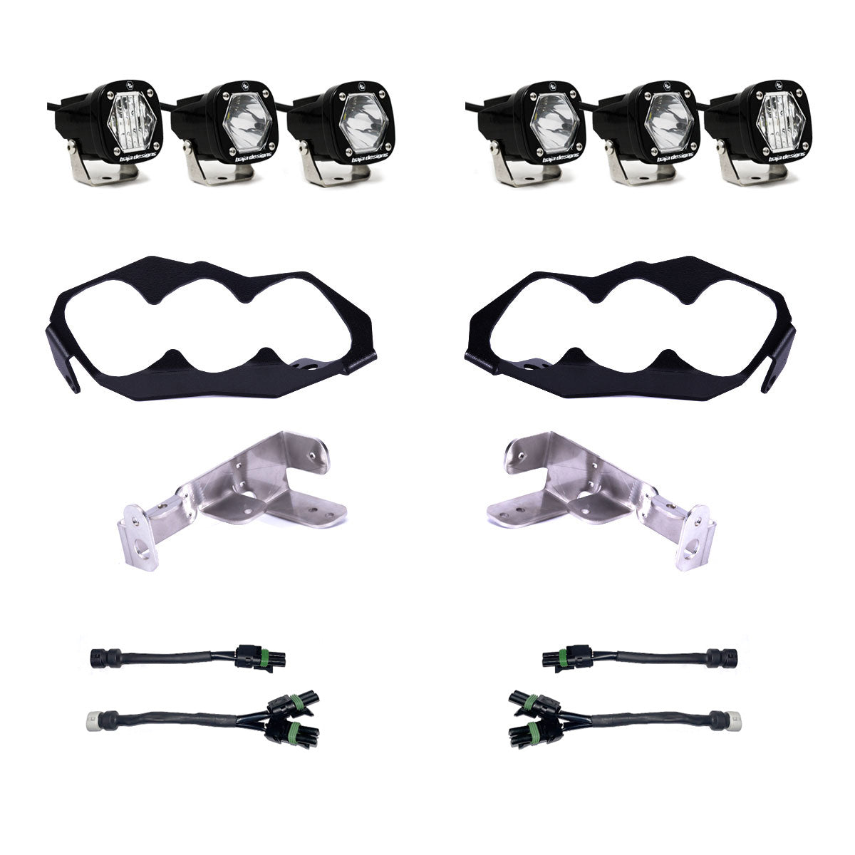 Baja Design Can-Am, Maverick R, Triple S1 Headlight Kit Baja Designs
