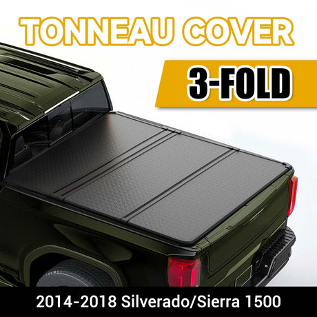 Trucktok 2014-2018 Chevy Silverado Sierra 5.8FT 3-Fold Hard Bed Tonneau Cover TruckTok
