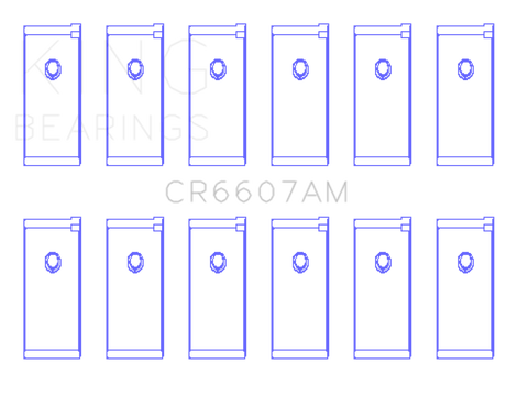 King Engine Bearings Datsun L28 (Size +0.50mm) Connecting Rod Bearing Set