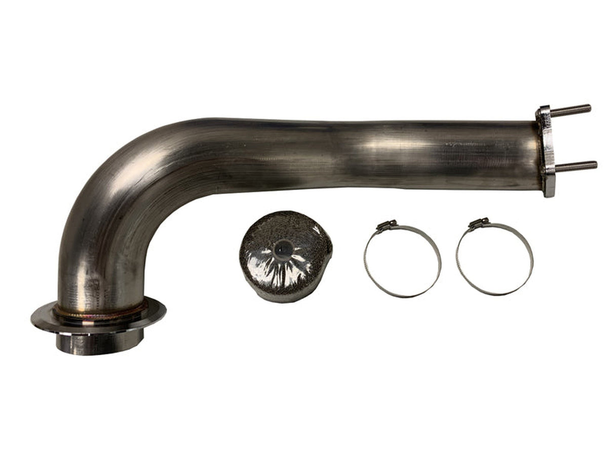Turbo Down Pipe with Heat Wrap, 2019-2023 GM 6.6L Duramax L5P ZZ Diesel