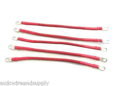 # 2 Awg HD RED Golf Cart Battery Cable 5 Pcs Kit 83 & Up Club Car U.S.A MADE AC DC WIRE AND SUPPLY