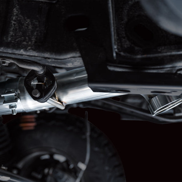 AWE Tuning SwitchPath Cat Back Exhaust with Dual BashGuards, 3-Inch Mandrel-Bent Stainless Steel and No Tips | 2022+ Ford Bronco Raptor