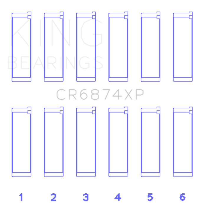 King Subaru EZ30/EZ30D (Size STDX) Performance Rod Bearing Set