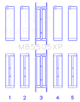 King Engine Bearings Ford V8 351ci 5.8L / 400ci 6.6L 16V (Size .001) Main Bearing Set