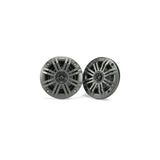 Kicker 45KM42 | 4" Marine Coaxial Speakers 2-Ohm - Charcoal & White Grilles (Pair) Kicker