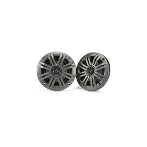 Kicker 45KM42 | 4" Marine Coaxial Speakers 2-Ohm - Charcoal & White Grilles (Pair) Kicker