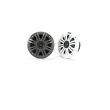 Kicker 45KM42 | 4" Marine Coaxial Speakers 2-Ohm - Charcoal & White Grilles (Pair) Kicker