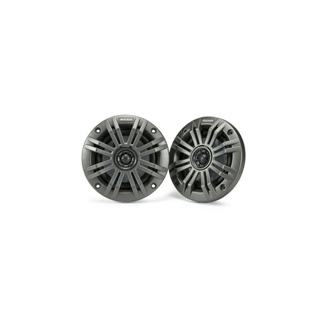 Kicker KM44 | 4" Marine Coaxial Speakers 4-Ohm - Charcoal & White Grilles (Pair) Kicker