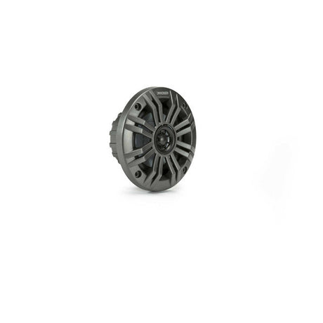 Kicker KM44 | 4" Marine Coaxial Speakers 4-Ohm - Charcoal & White Grilles (Pair) Kicker