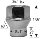Extended Thread Lug Nuts Far From Stock - CWA