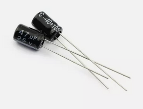 47µF 25V Aluminum Electrolytic Capacitor 2-Pack - Power Supply TekShack