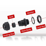 IP68 Waterproof Cable Gland - Grommet for Power and Ground Cables (Each) Ten87 Design