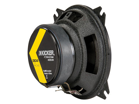 Kicker DSC404 | 4" 2-Way Coaxial Speakers 4-Ohm (Pair) Kicker