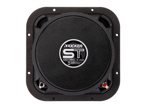 Kicker 49ST7MR4 | 7" Square Midrange Speakers 4-Ohm (Pair) Kicker
