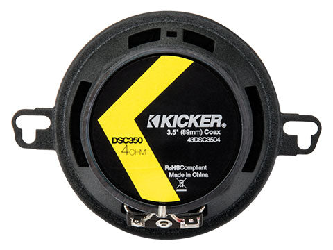 Kicker DSC3504 | 3.5" Coaxial Speakers 4-Ohm (Pair) Kicker