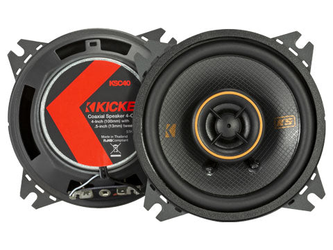 Kicker KSC404 | 4" 2-Way Coaxial Speakers 4-Ohm (Pair) Kicker