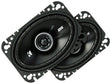 Kicker DSC4604 | 4"x6" 2-Way Coaxial Speakers 4-Ohm (Pair) Kicker