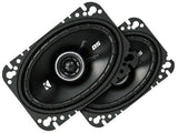 Kicker DSC4604 | 4"x6" 2-Way Coaxial Speakers 4-Ohm (Pair) Kicker