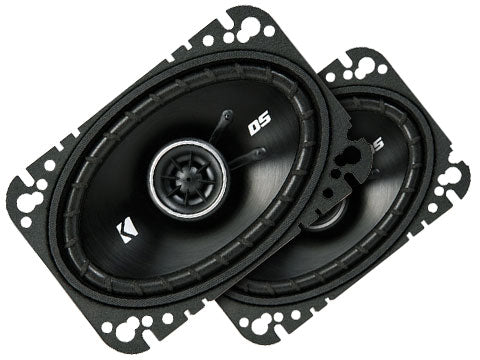Kicker DSC4604 | 4"x6" 2-Way Coaxial Speakers 4-Ohm (Pair) Kicker