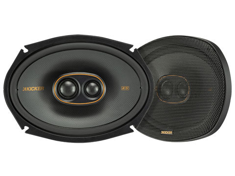 Kicker KSC69304 | 6"x9" 3-Way Coaxial Speakers 4-Ohm (Pair) Kicker
