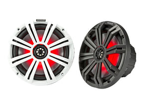 Kicker KM654L 6.5" Marine Coaxial Speakers w/ RGB Lighting (Pair) Kicker