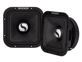 Kicker 49ST7MR4 | 7" Square Midrange Speakers 4-Ohm (Pair) Kicker