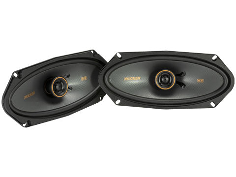 Kicker KSC41004 | 4"x10" 2-Way Coaxial Speakers 4-Ohm (Pair) Kicker