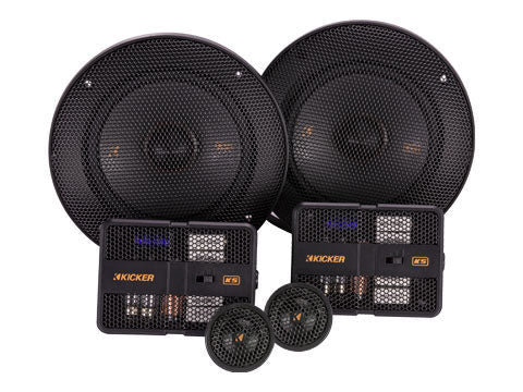 Kicker KSS6504 | 6.5" Component Speakers 4-Ohm (Pair) Kicker