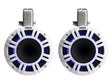 Kicker KMTCXL8W 8" Marine Wakeboard Tower Speakers w/ RGB Lighting - White (Pair) Kicker