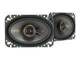 Kicker KSC4604 | 4"x6" 2-Way Coaxial Speakers 4-Ohm (Pair) Kicker