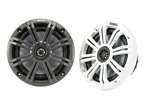 Kicker 45KM654 | 6.5" Marine Coaxial Speakers (Pair) Kicker