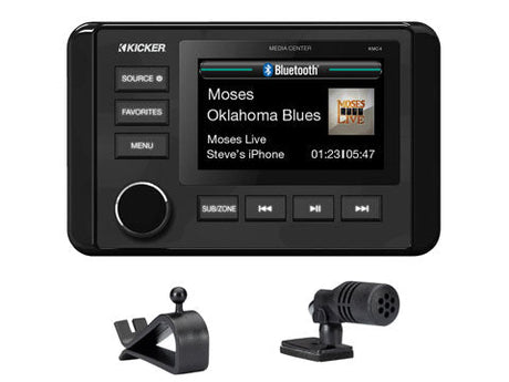 Kicker KMC4 Dual Zone Marine Media Center Kicker