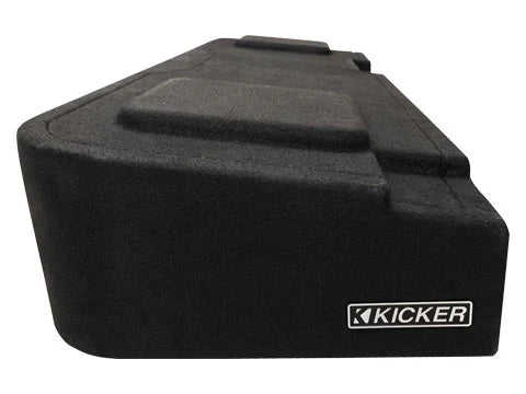 Underseat >>> Kicker Dual 12-inch Subwoofer Enclosure with Loaded Amplifier Rack