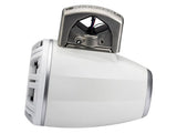 Kicker KMTCXL65W 6.5" Marine Wakeboard Tower Speakers w/ RGB Lighting - White (Pair) Kicker