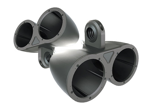 KICKER KMTED Dual 6.5" Empty Enclosure Pair