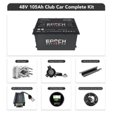 Epoch Batteries 72V 105Ah LiFePO4 Golf Cart Battery Complete Kit