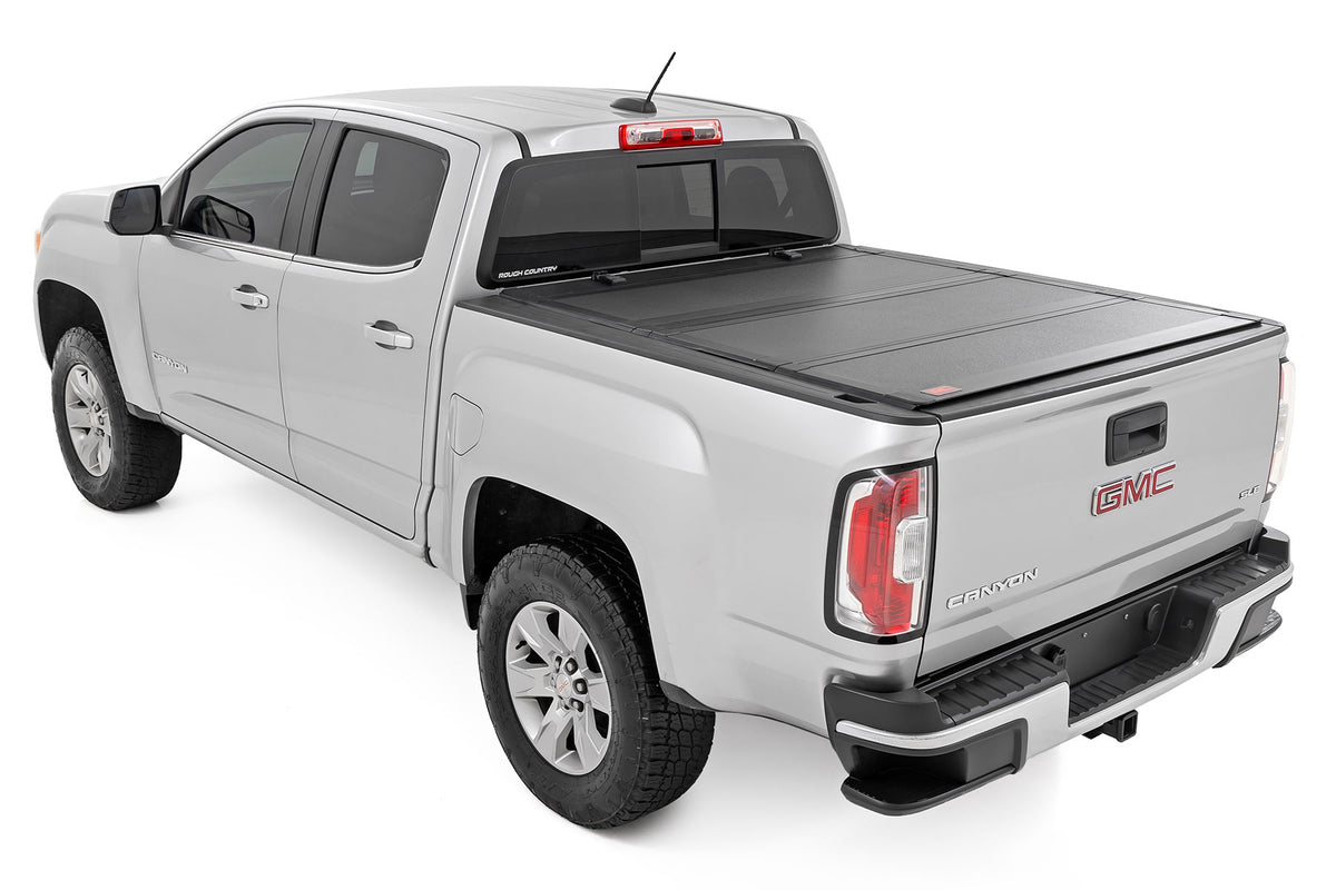 Hard Tri-Fold Flip Up Bed Cover 5 Foot Bed Chevy/GMC Canyon/Colorado (15-26) Rough Country