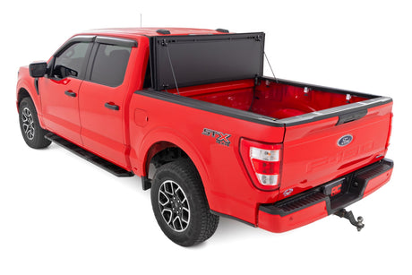 Hard Tri-Fold Flip Up Bed Cover 5 Foot 7 Inch Bed Ford F-150 2WD/4WD (2015-2020) Rough Country