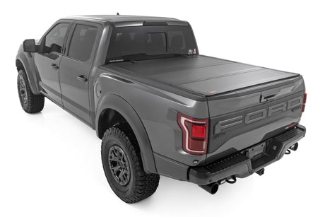 Hard Tri-Fold Flip Up Bed Cover 6 Foot 7 Inch Bed Ford F-150 2WD/4WD (2021-2026) Rough Country
