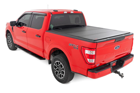 Hard Tri-Fold Flip Up Bed Cover 6 Foot 7 Inch Bed Ford F-150 2WD/4WD (2015-2020) Rough Country