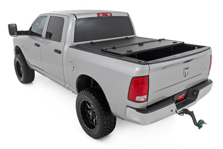 Hard Tri-Fold Flip Up Bed Cover 5 Foot 7 Inch Bed Ram 1500 2WD/4WD (2009-2018 & Classic) Rough Country