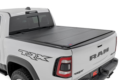 Hard Tri-Fold Flip Up Bed Cover 6 Foot 4 Inch Ram 1500 (19-26)/1500 TRX (21-24) Rough Country