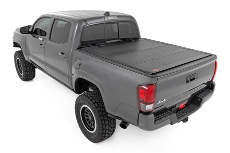 Hard Tri-Fold Flip Up Bed Cover 5 Foot Bed Toyota Tacoma 2WD/4WD (2016-2023) Rough Country