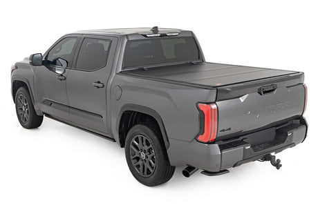 Hard Tri-Fold Flip Up Bed Cover 5 Foot 7 Inch Toyota Tundra 2WD/4WD (2022-2026) Rough Country