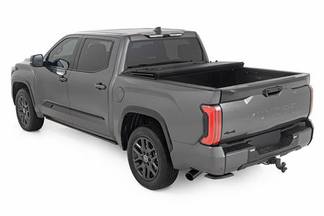Hard Tri-Fold Flip Up Bed Cover 5 Foot 7 Inch Toyota Tundra 2WD/4WD (2022-2026) Rough Country