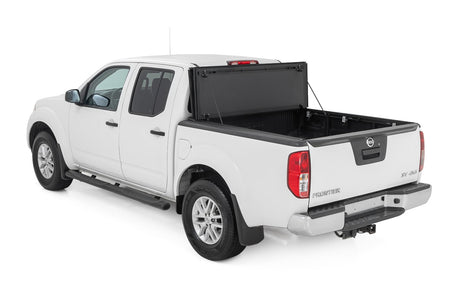 Hard Tri-Fold Flip Up Bed Cover 5 Foot Bed Nissan Frontier 2WD/4WD (05-21) Rough Country