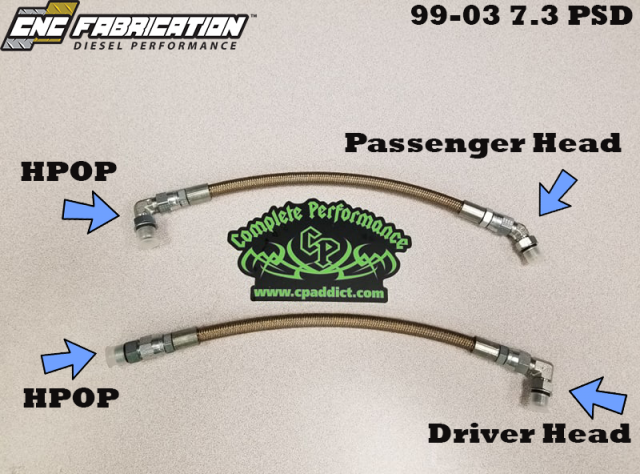94.5-97 7.3L CNC Fab HPOP Line Kit w/ HPX